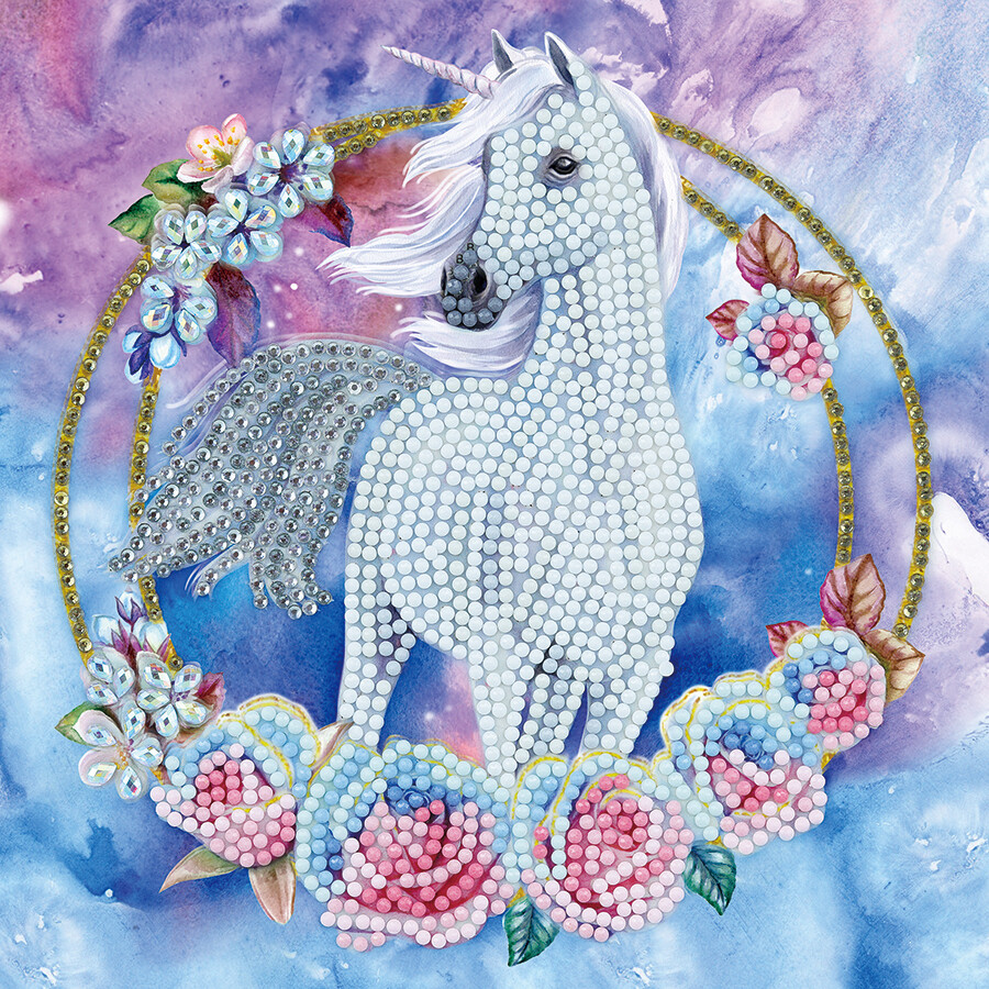 Unicorn Garland Crystal Art Card Kit 8+