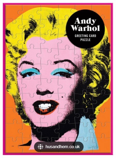 Andy Warhol Marilyn Greeting Card Puzzle 60 Pc