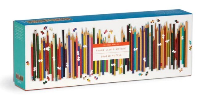 Colored Pencils 1000 Pc Shaped Pano Frank Lloyd Wright