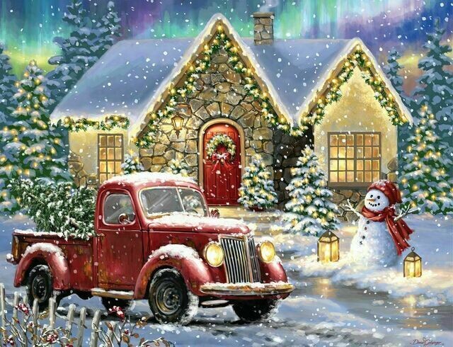 Christmas Night Lane 500 Pc