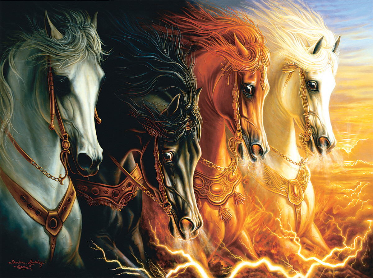 Four Horses Of The Apocalypse 1000 Pc