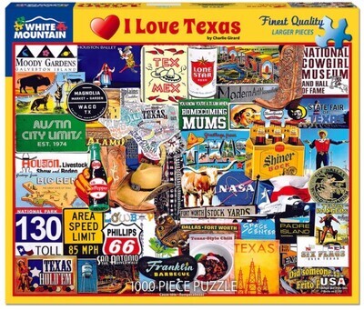 I Love Texas 1000 Pc