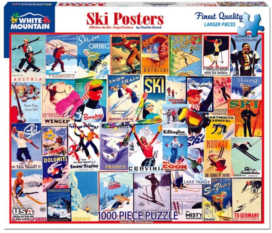 Ski Posters 1000 Pc