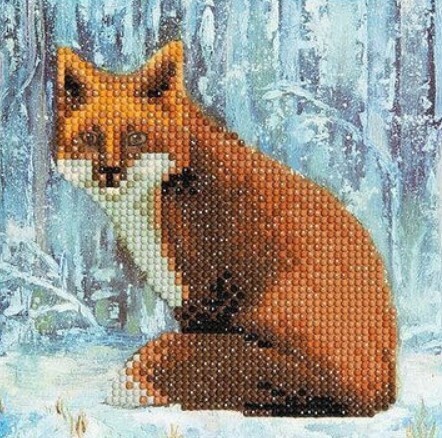 Fox Crystal Art Card 8+