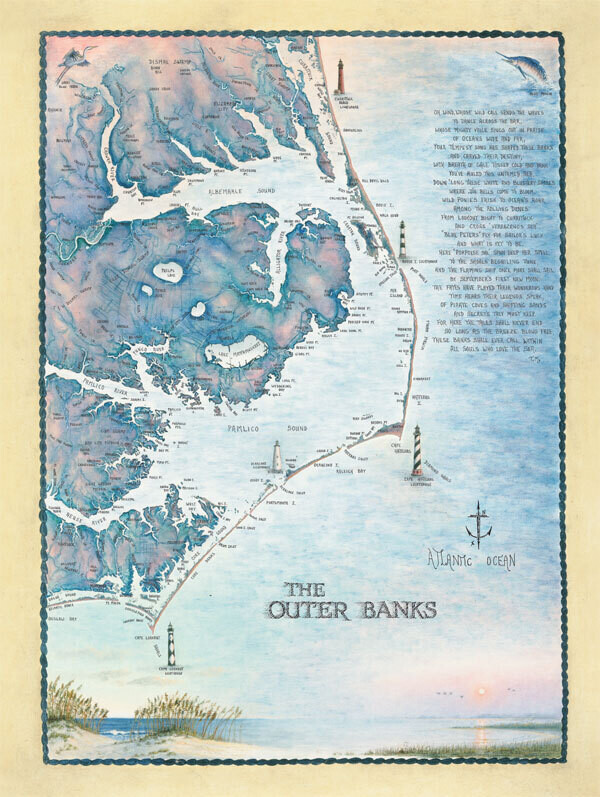 The Outer Banks Waterways 550 Pc