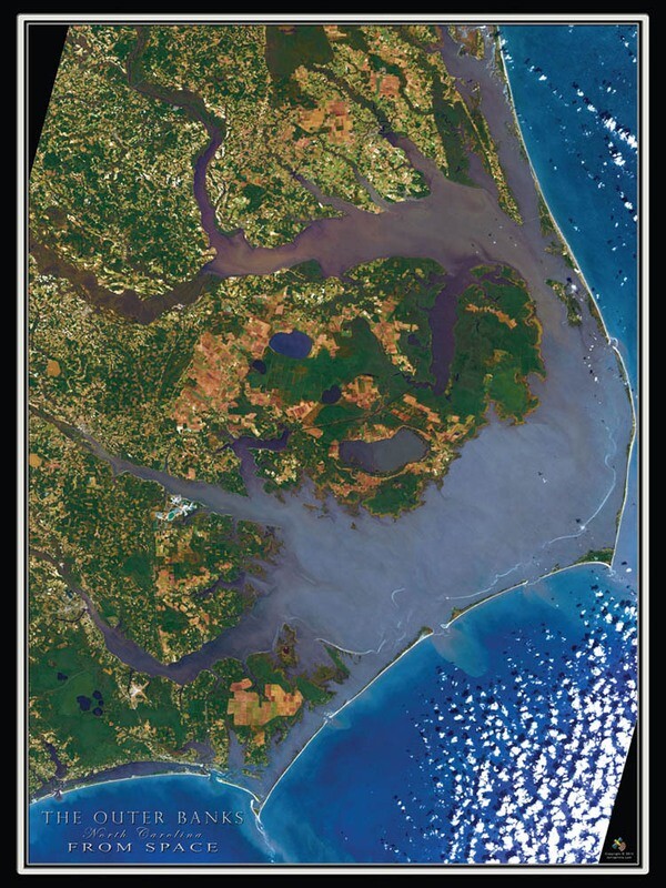 The Outer Banks From Space 550 Pc