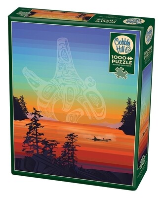 Salish Coast Colours: Orca Rubbing Beach 1000 Pc
