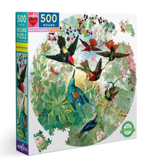 Hummingbirds 500 Pc Round