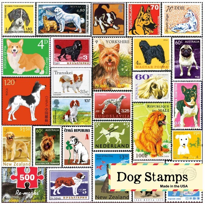 Dog Stamps 500 Pc