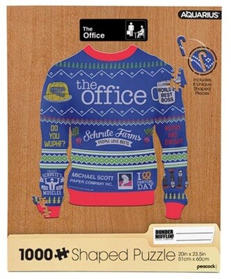 The Office Christmas Sweater Shaped 1000 Pc