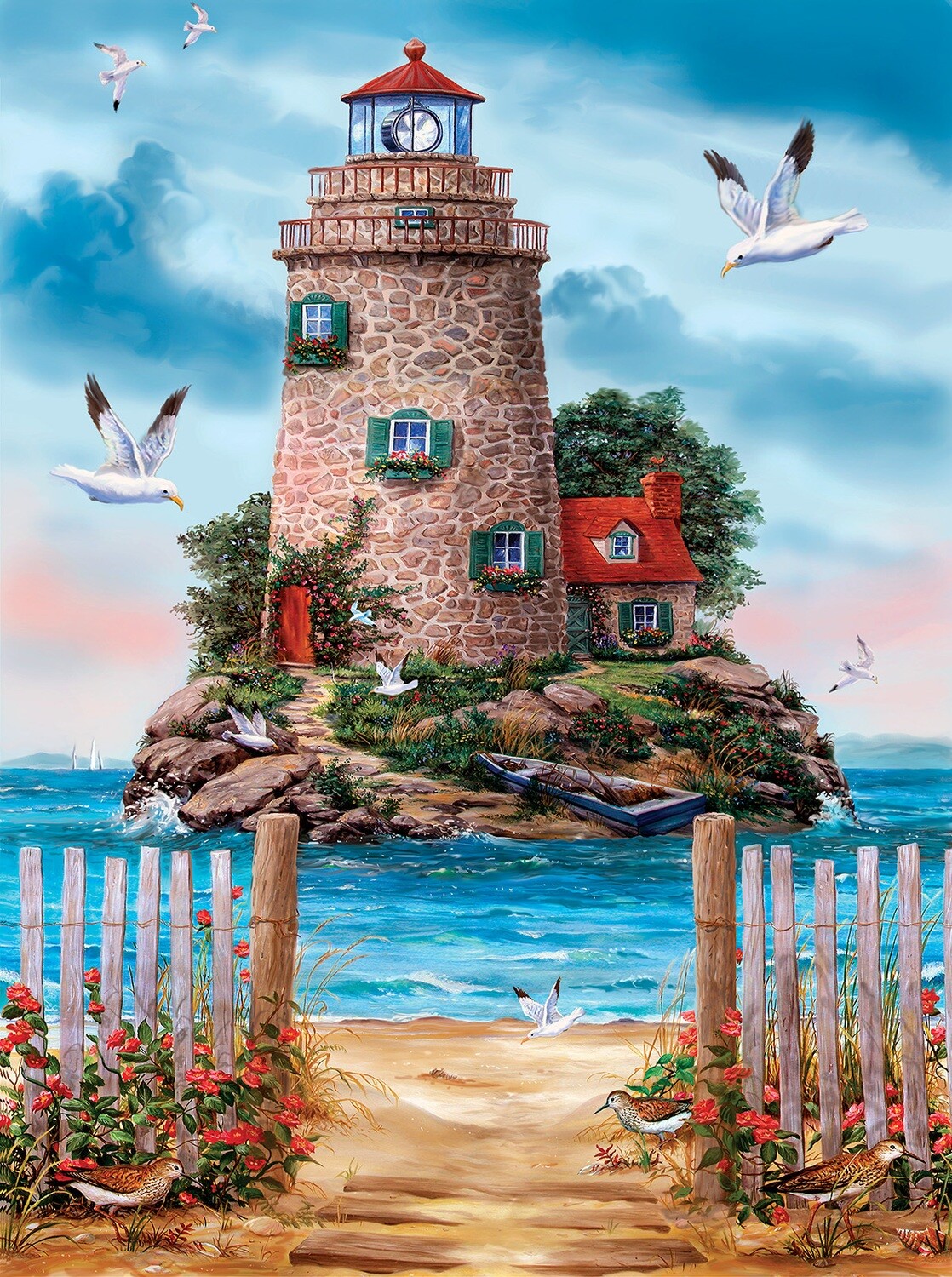 Island Lighthouse 1000 Pc