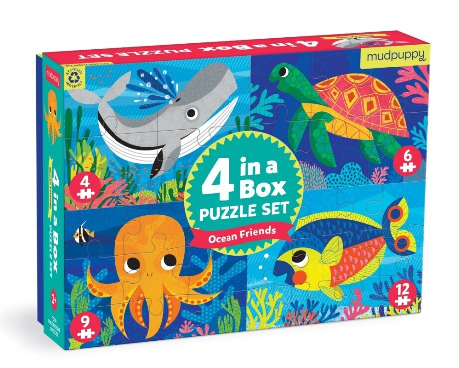 Ocean Friends 4 In A Box 4, 6, 9, 12 Pc 2+