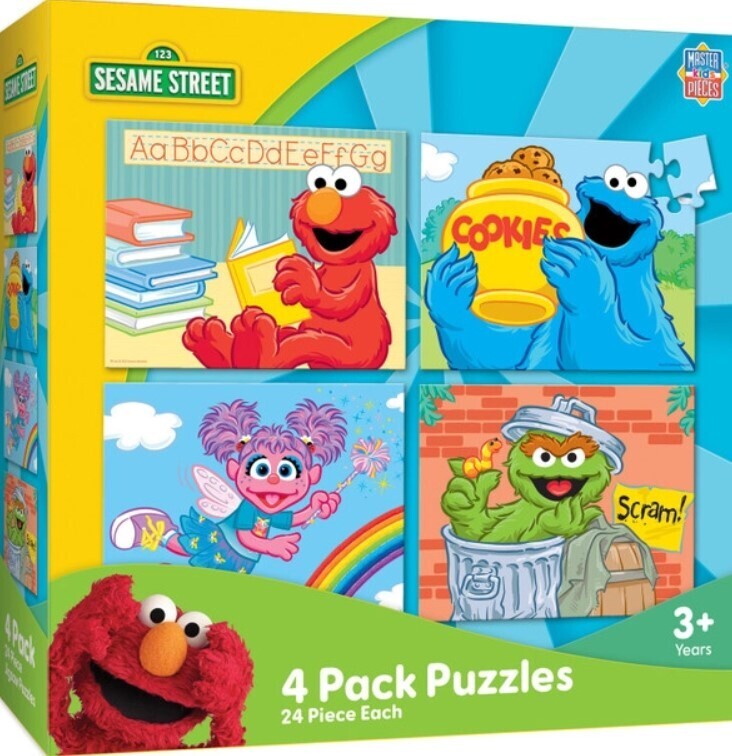 Sesame Street 4 X 24 Pc 3+