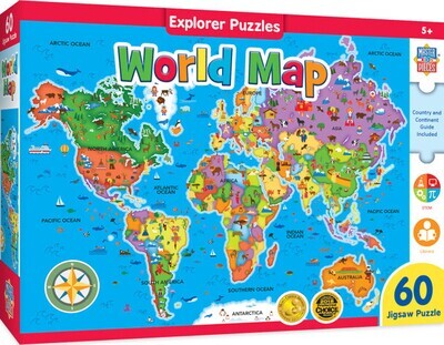 World Map 60 Pc 5+