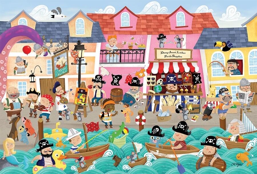 Pirates On Vacation 36 Pc Floor