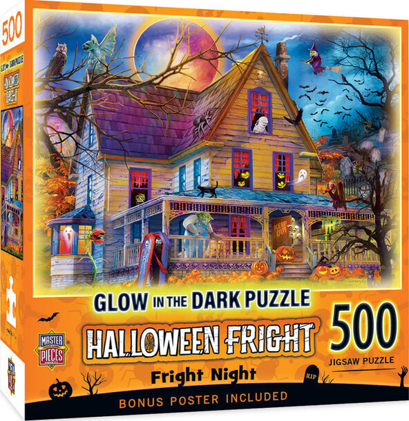 Fright Night Glow In Dark 500 Pc Fright Night Glow In Dark 500 Pc