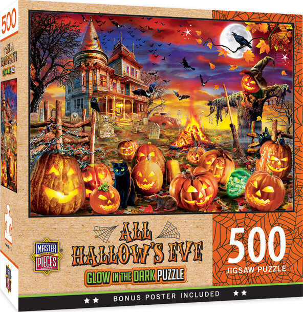 All Hallows Eve Glow In Dark 500 Pc