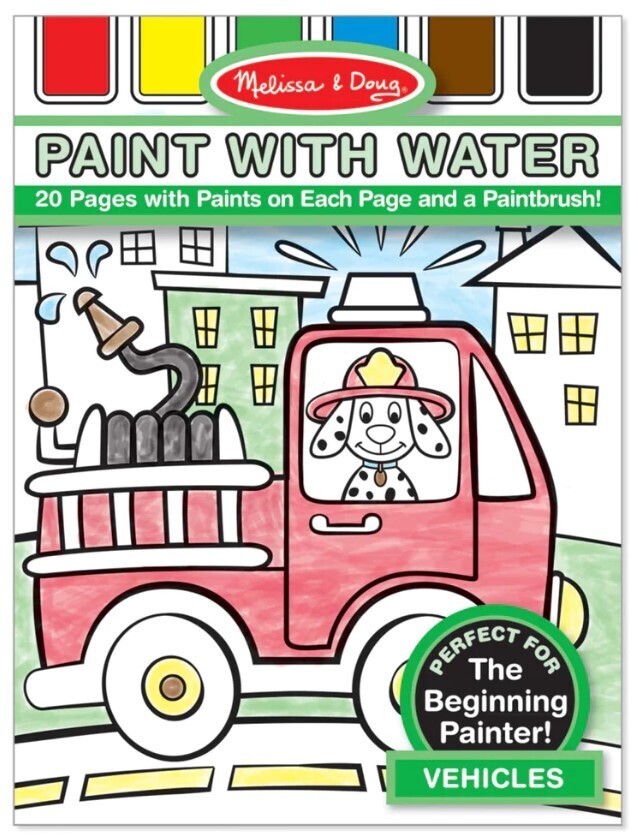 Vehicles Paint With Water 3+