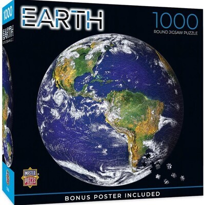 The Earth 1000 Pc Round Shaped