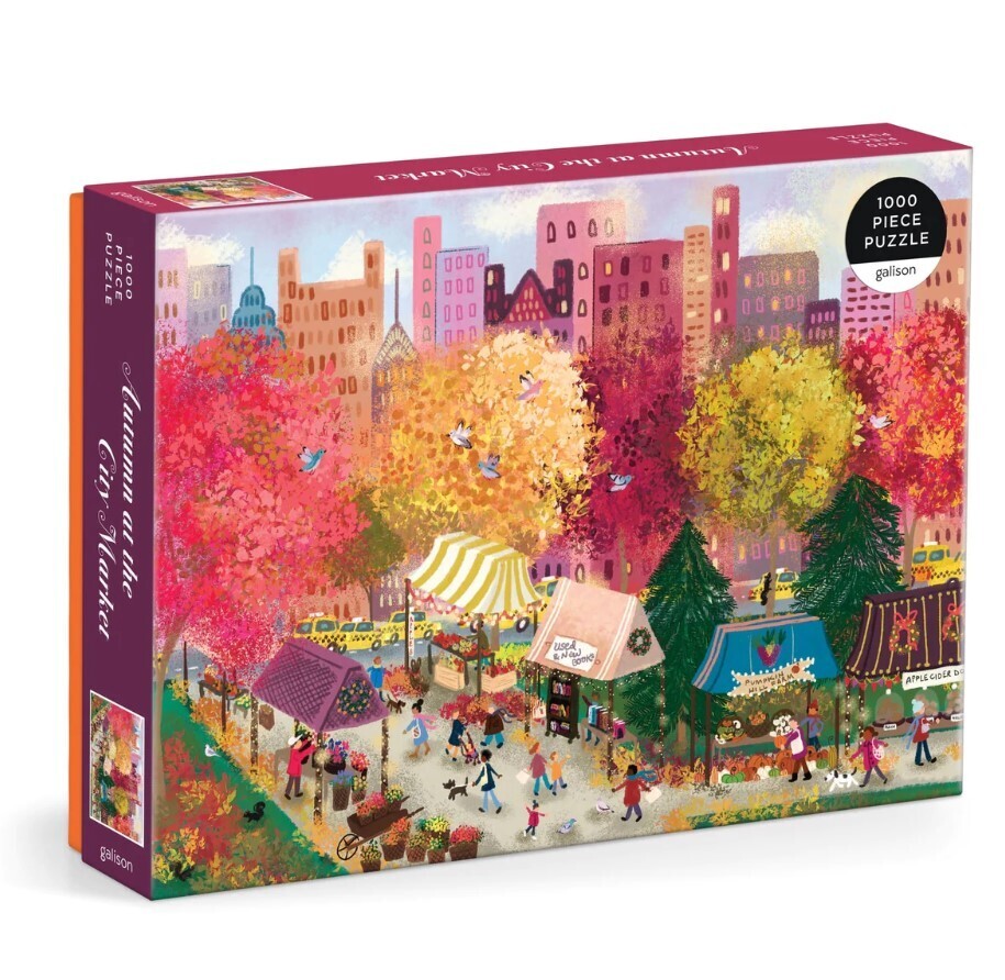 Autumn At The City Market 1000 Pc
