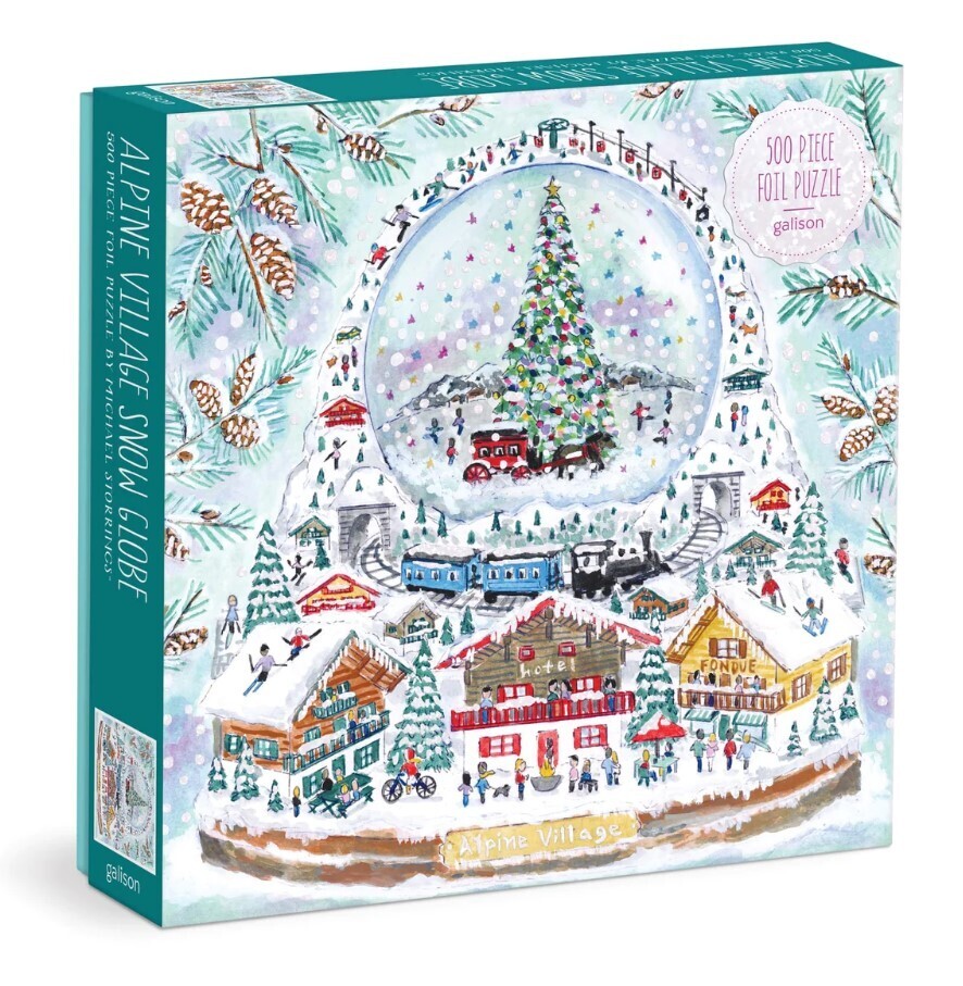 Alpine Village Snow Globe 500 Pc