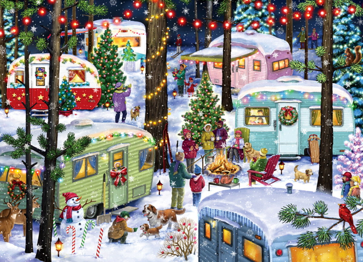 Camping For Christmas 1000 Pc