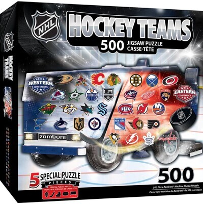 NHL Hockey Teams Shaped 500 Pc
