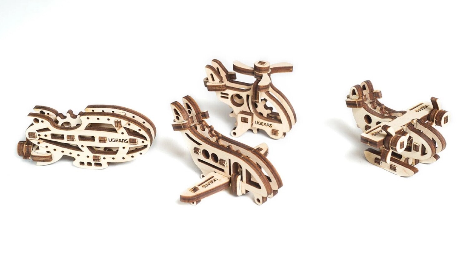 Fidget Aircrafts 3D Wood Mechanical 5+