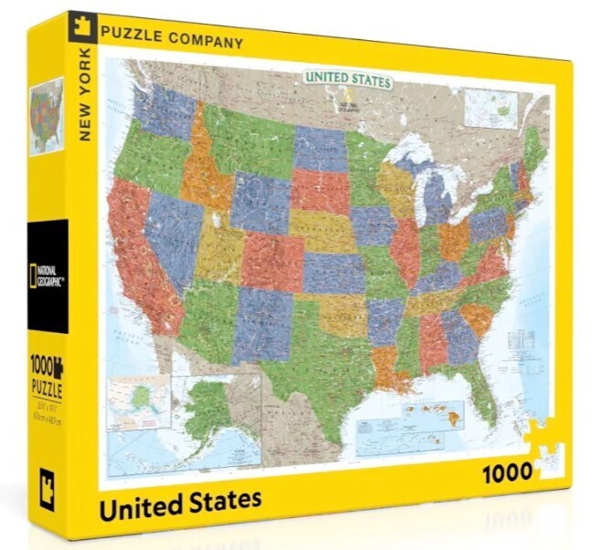 United States Map 1000 Pc