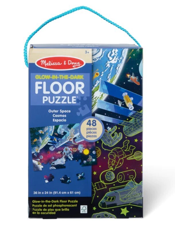 Outer Space 48 Pc Floor Glow In The Dark Play Set 4+