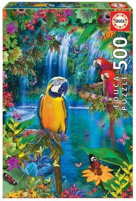 Tropical Paradise Parrots 500 Pc