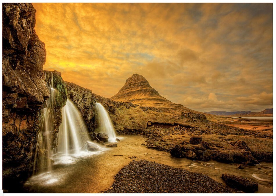 Kirkjufellsfoss Waterfall, Iceland 1000 Pc