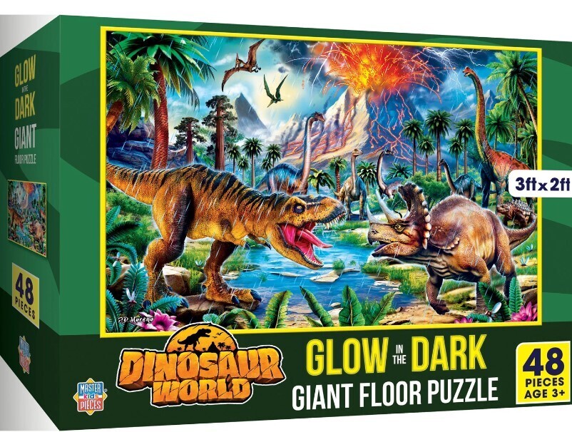 Dinosaur World Glow 48 Pc Floor 3+
