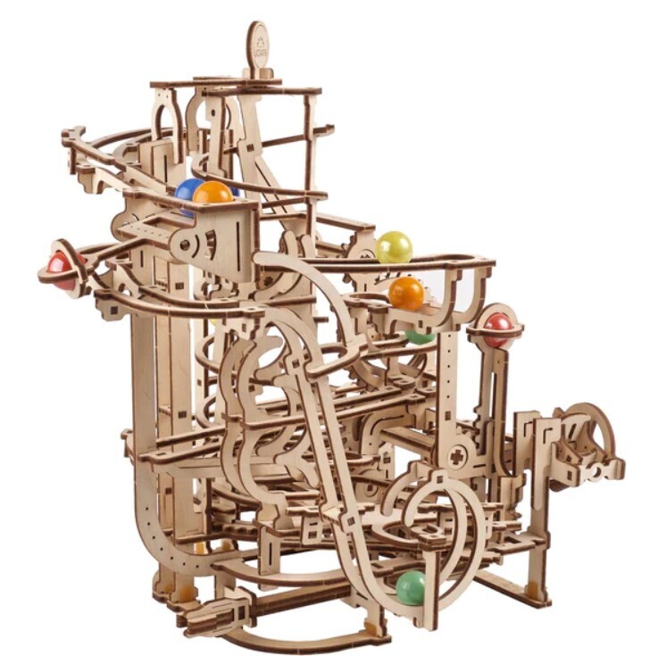 Marble Run Spiral Hoist Mechanical 266 Pc 14+