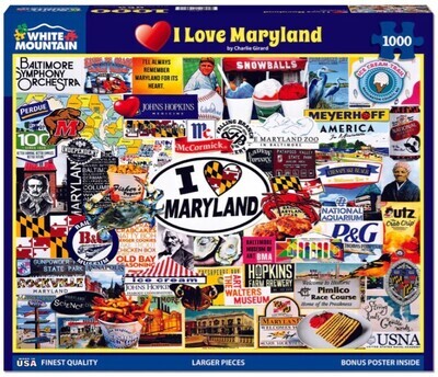 I Love Maryland 1000 Pc