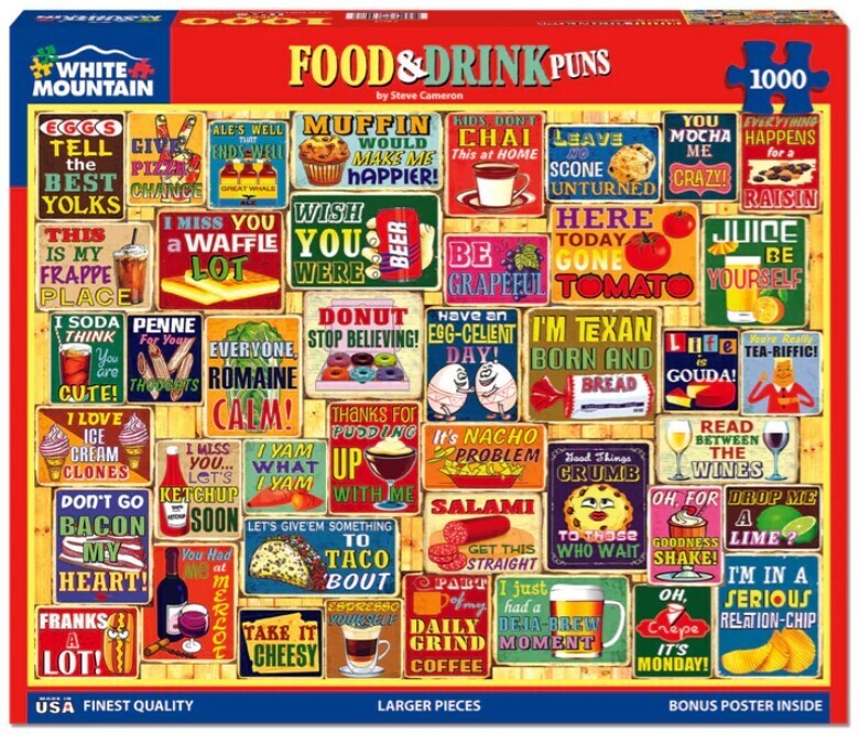 Food &amp; Drink Puns 1000 Pc