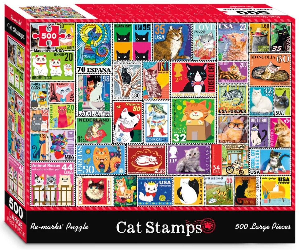 Cat Stamps 500 Pc