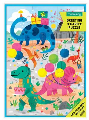 Dino Party Greeting Card 12 Pc