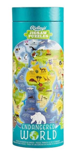 Endangered World 1000 Pc Round In Canister
