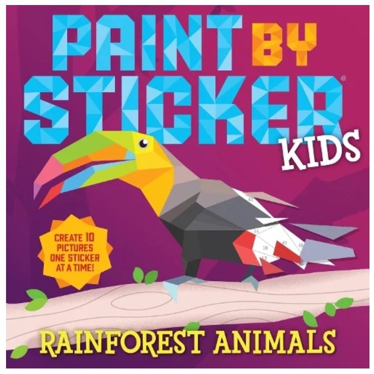 Paint By Sticker Book Rainforest Animals 6+ Paint By Sticker Book Rainforest Animals 6+