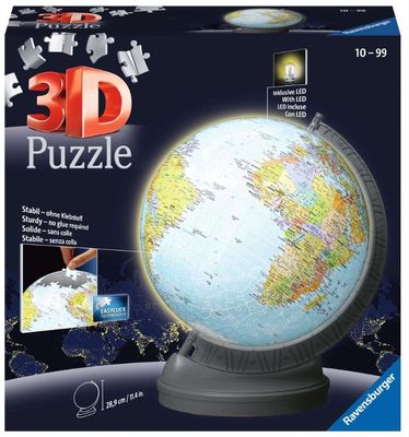 3D World Lighted Globe 548
