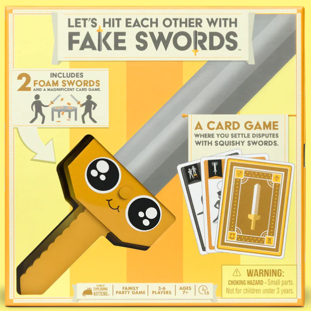 Lets Hit Each Other With Fake Swords Game 7+ 3-6 Players