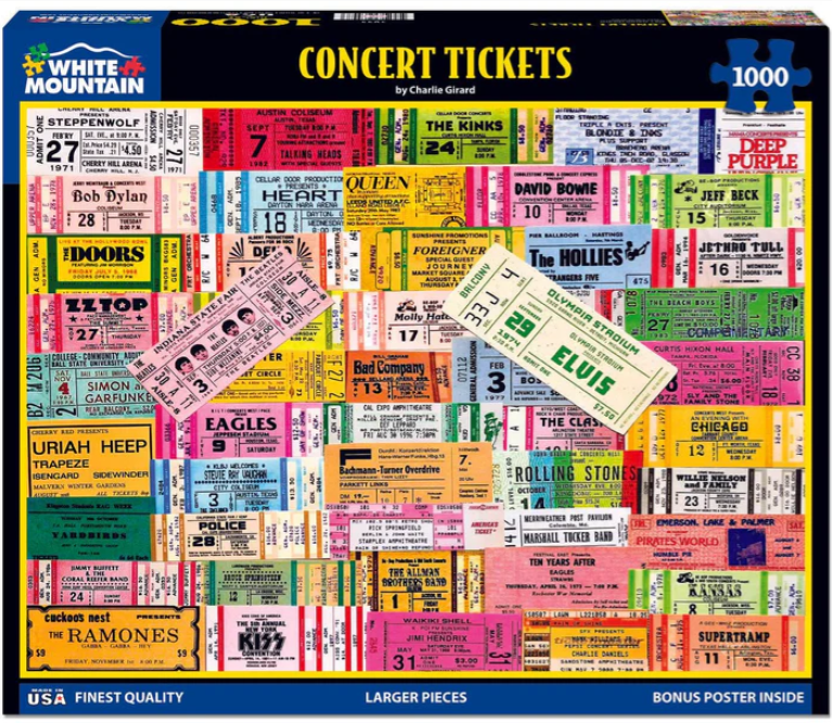 Concert Tickets 1000 Pc Concert Tickets 1000 Pc