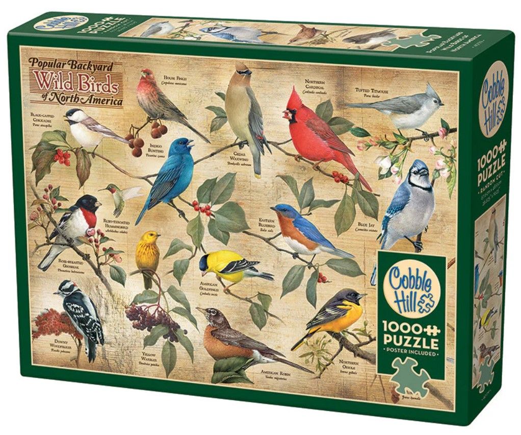 Popular Backyard Wild Birds Of North America 1000 Pc