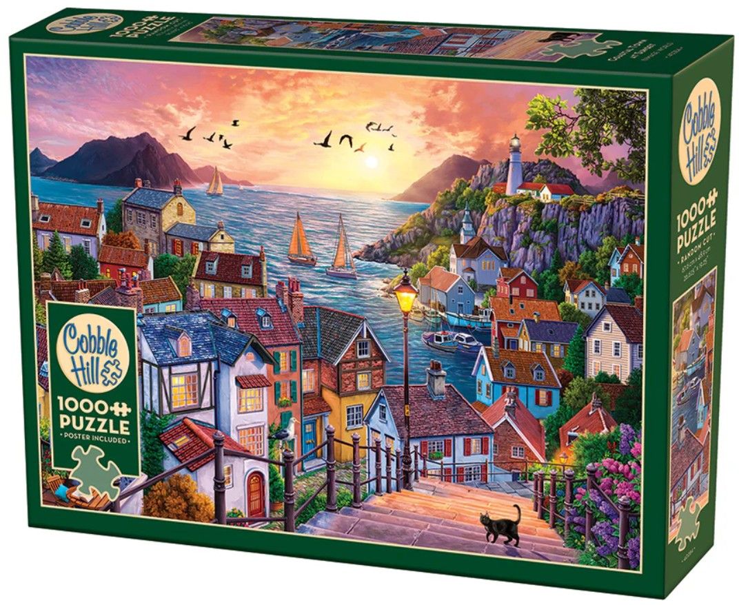 Coastal Town At Sunset 1000 Pc