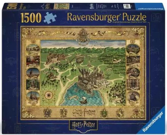 Harry Potter Hogwarts Map 1500 Pc