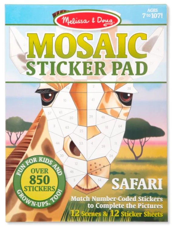 Mosaic Sticker Pad Safari 7+
