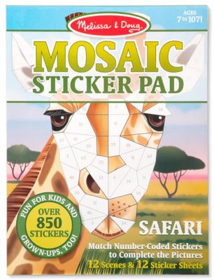 Mosaic Sticker Pad Safari 7+
