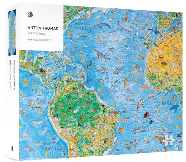 Wild World Map Anton Thomas 1500 Pc