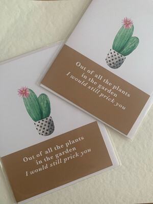 Out Of All The Plants Card